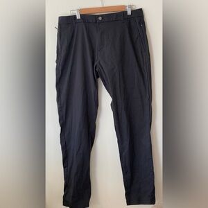 Birddogs Mens 34x30 Black Slim Leg Zip Pockets Flat Front Pants 4way Stretch